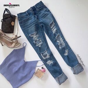 PACSUN Women’s Jegging, Denim Distressed, Size 24